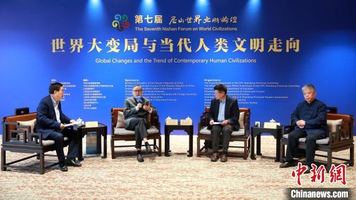 9月27日，第七屆尼山世界文明論壇首場高端對話舉行?！×籂?攝