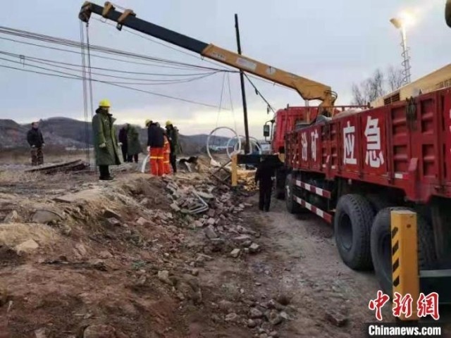 救援現(xiàn)場(chǎng)。 現(xiàn)場(chǎng)工作人員 供圖