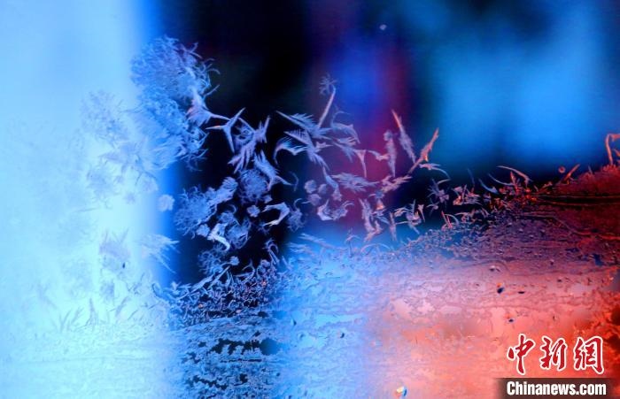 點(diǎn)點(diǎn)冰花像一個(gè)個(gè)小精靈?！O書程 攝