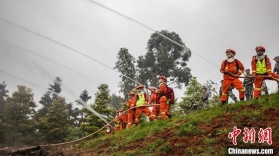 演練現(xiàn)場(chǎng)。瀘州消防供圖