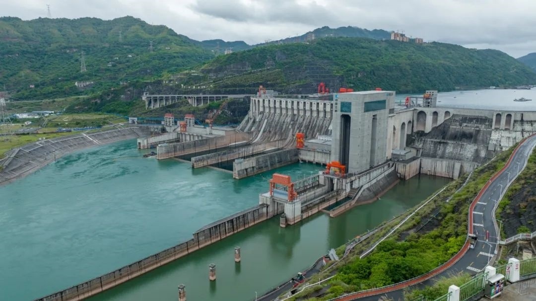 航拍向家壩升船機。受訪者供圖