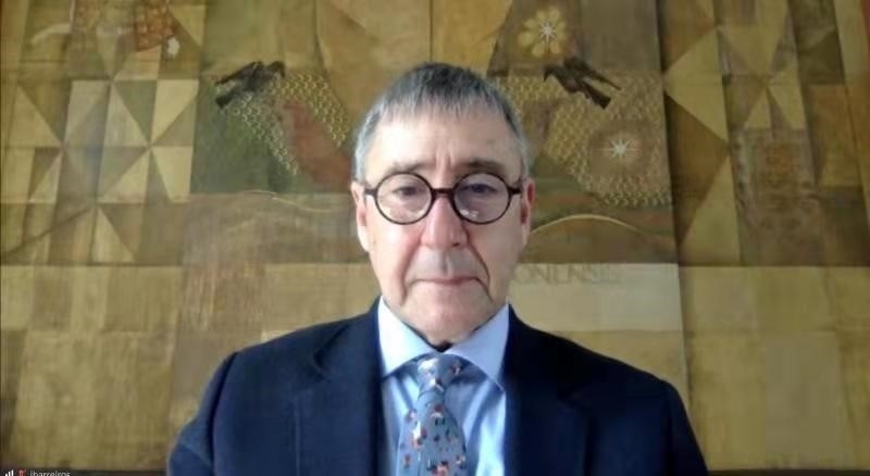 里斯本大學(xué)孔子學(xué)院葡方院長(zhǎng)若昂·巴雷羅。中國(guó)駐葡萄牙大使館供圖