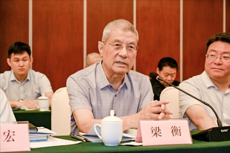 中國林業(yè)生態(tài)作家協(xié)會名譽主席梁衡發(fā)言。主辦方供圖