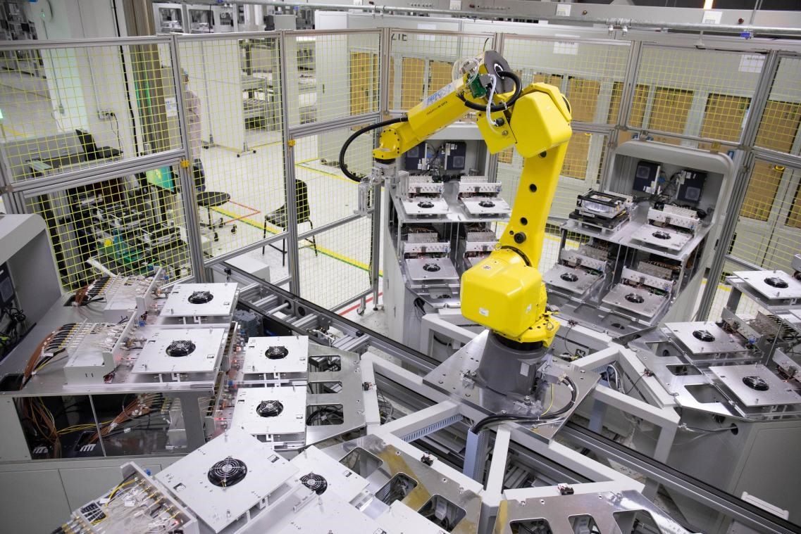 中興通訊“5G全連接智能工廠”。受訪者供圖