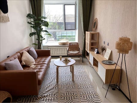 輝山英才社區(qū)樣板間。北京外國(guó)語(yǔ)大學(xué) 許青攝