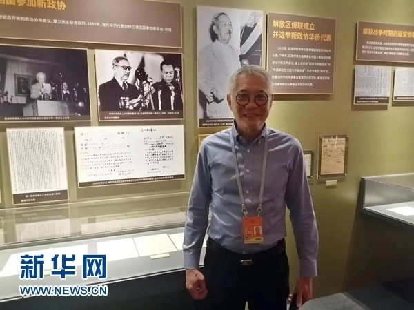 印尼廣東社團(tuán)聯(lián)合總會總主席張錦泉。新華網(wǎng)記者 侯強(qiáng) 攝