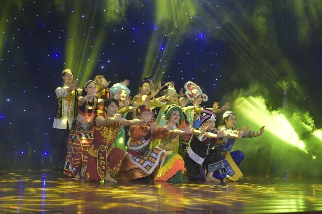 5月27日，演員在柬埔寨金邊真臘歌劇院演出。