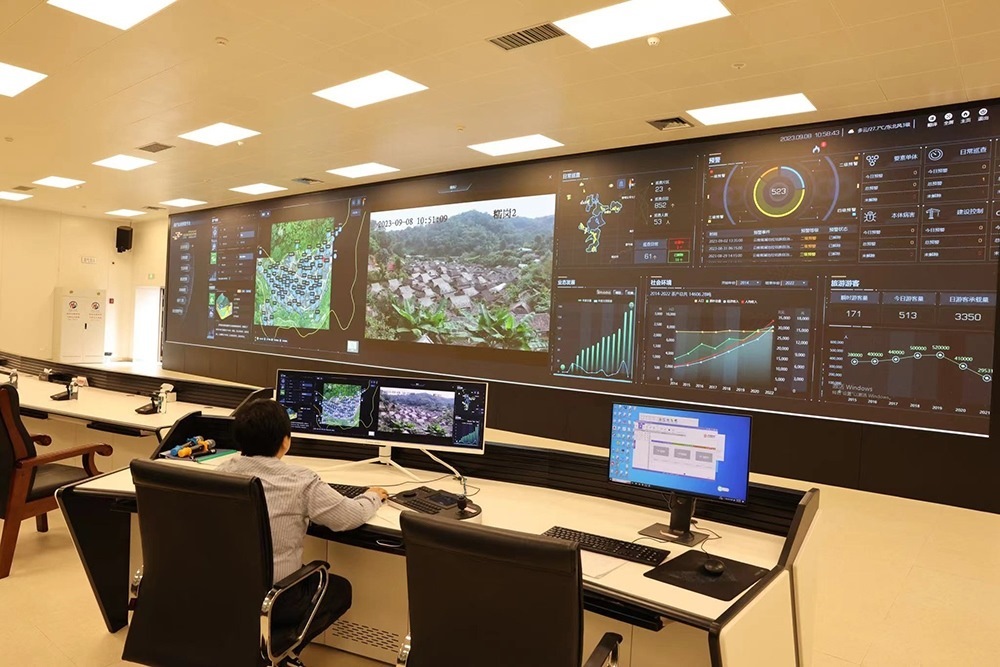 景邁山遺產(chǎn)監(jiān)測中心。普洱景邁山古茶林保護管理局供圖