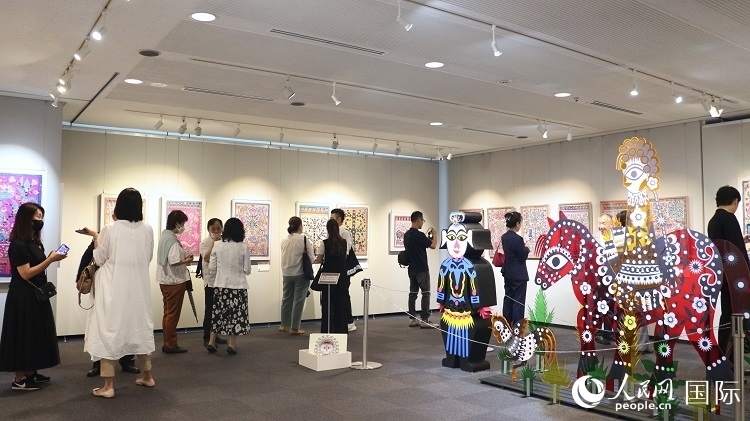 到場(chǎng)民眾觀看展覽。人民網(wǎng) 許可攝