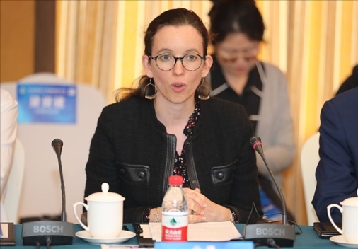 法國(guó)駐華大使館公使銜參贊白美燕致辭。主辦方供圖