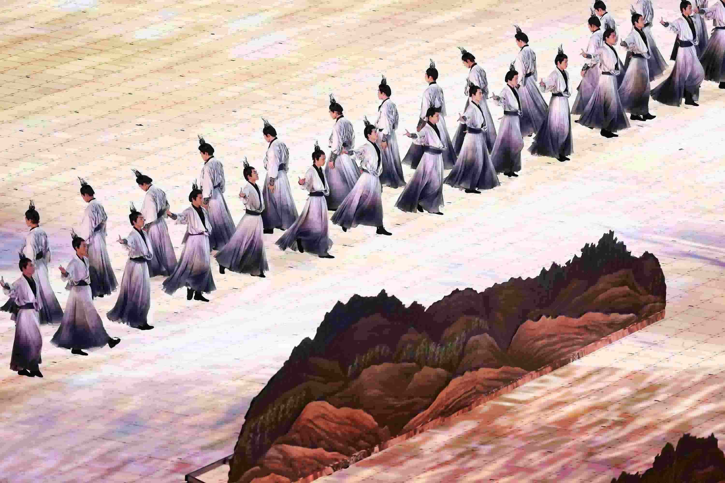 △2023年9月23日，演員在杭州第十九屆亞洲運(yùn)動(dòng)會(huì)開幕式上表演。