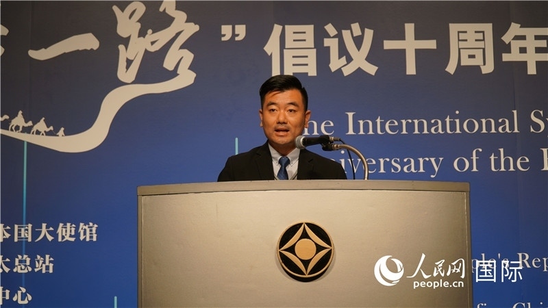 泰中“一帶一路”研究中心主任威倫發(fā)言。人民網(wǎng) 蔣曉辰攝