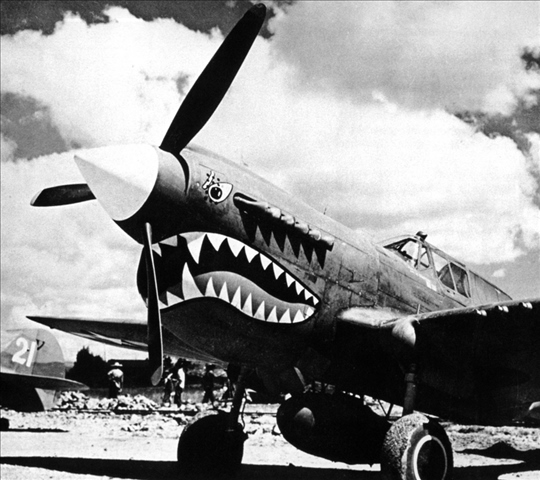 陳納德組織的美國志愿航空隊“飛虎隊”駐扎在芷江機場（資料照片）。新華社發(fā)