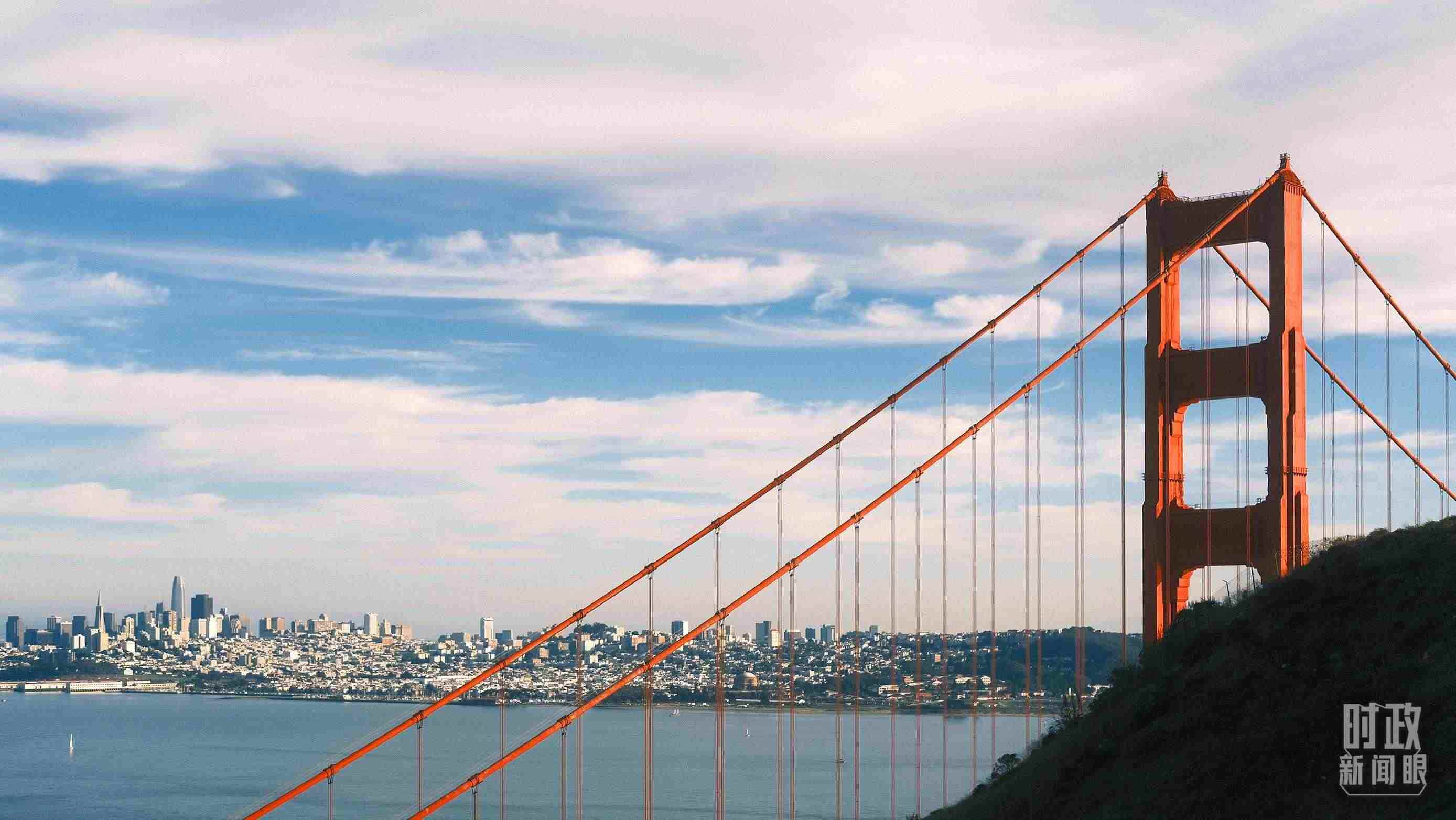 舊金山，金門大橋。（總臺央視記者盧心雨拍攝）