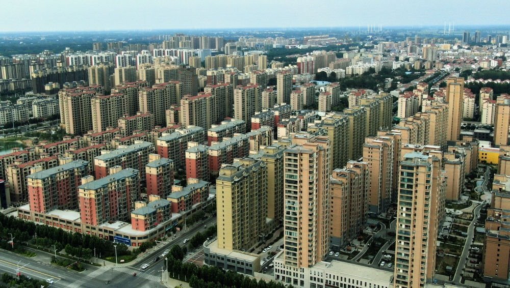 這是2021年6月23日拍攝的蘭考縣縣城（無人機(jī)照片）。新華社記者 李安 攝