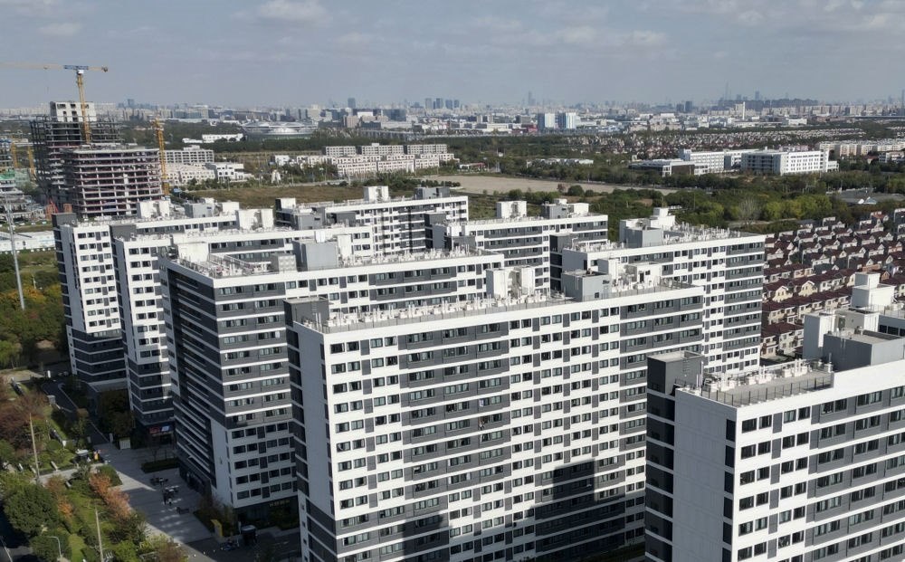 社區(qū)外景（無人機(jī)照片）。