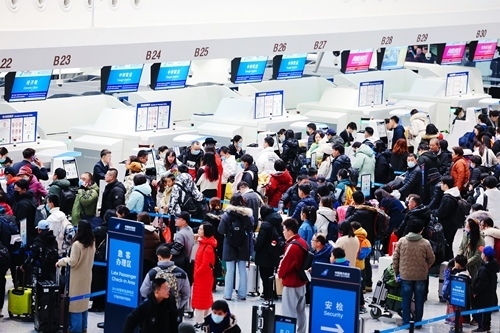 2024年春運首日，大興機場預(yù)計保障進出港旅客13.59萬人次。大興機場供圖