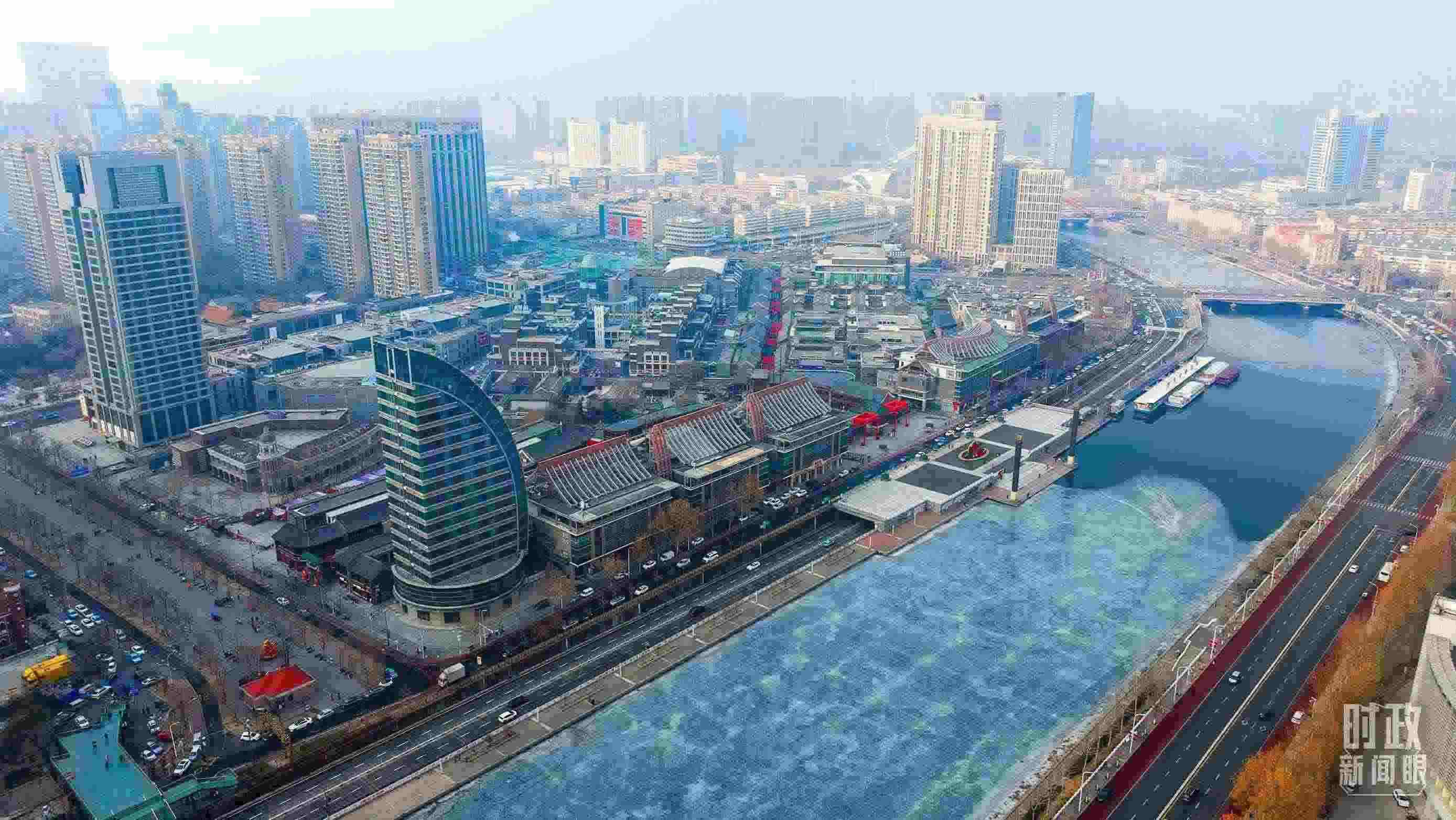 △天津航拍。（總臺記者劉功河拍攝）