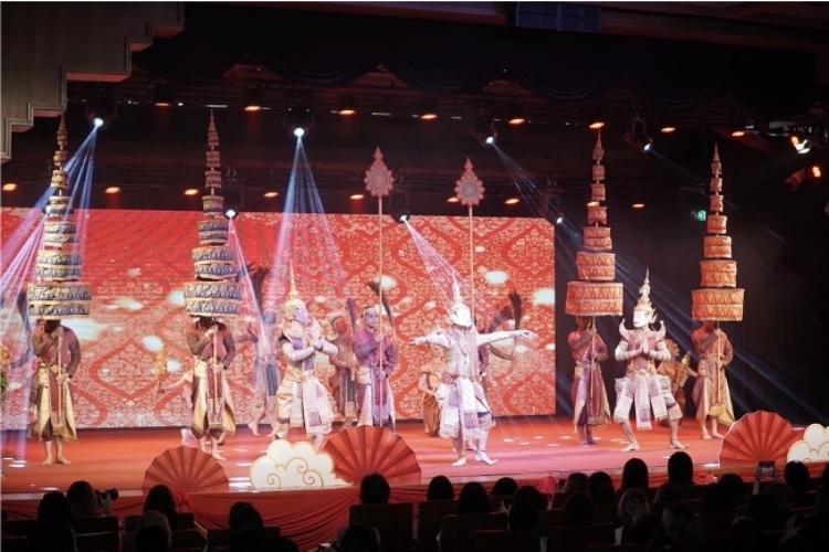 圖為2024“歡樂春節(jié)”中泰互致新春賀辭活動現(xiàn)場。 中國駐泰國大使館文化處供圖