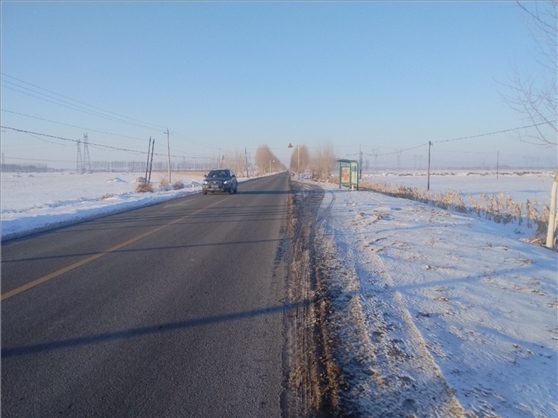 連接德惠市與太興村的德前公路寬闊通暢。德惠市委宣傳部供圖