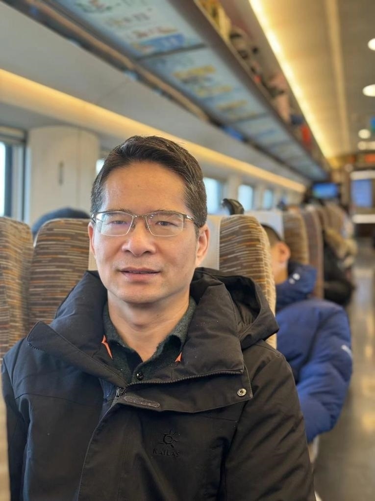 楊萬坤乘坐高鐵往返京津。（采訪對(duì)象供圖）