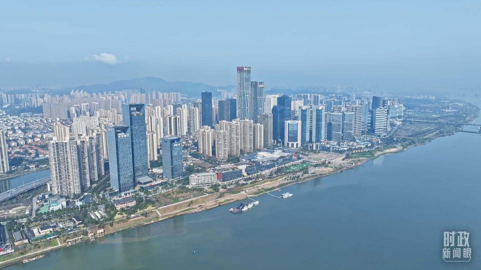 △俯瞰長沙。（總臺央視記者范凱拍攝）