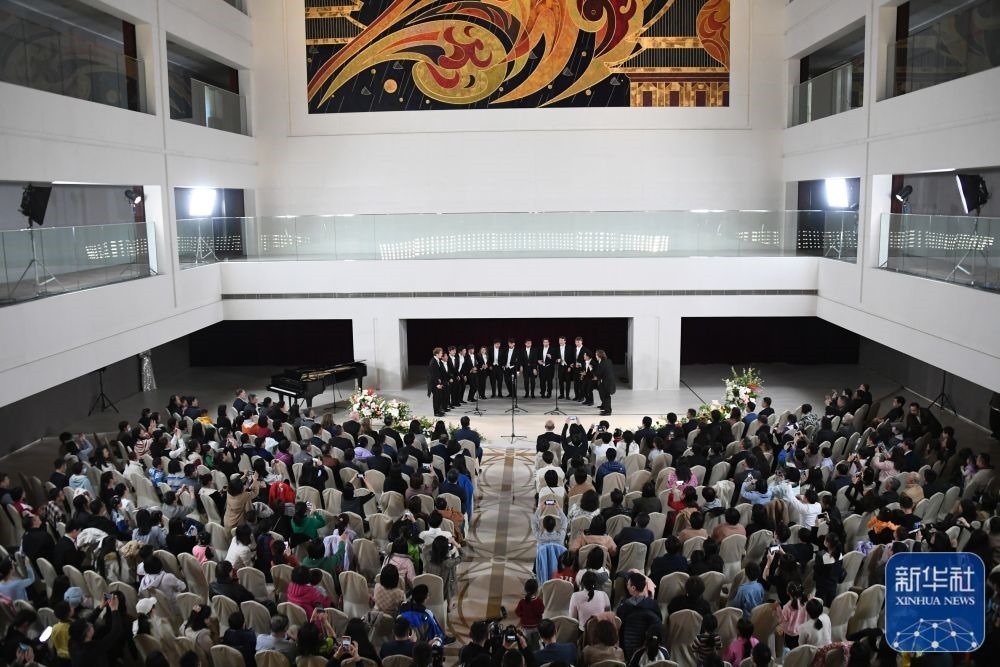 3月21日拍攝的“春暖·金融街韻律專場(chǎng)音樂會(huì)”現(xiàn)場(chǎng)。新華社記者 任超 攝