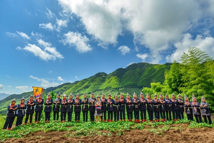 景寧渤海鎮(zhèn)安亭村畬歌嘹亮。供圖 共享聯(lián)盟·景寧