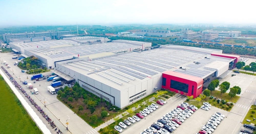 圖為德力西電氣蕪湖工廠（無人機照片）。（德力西集團供圖）