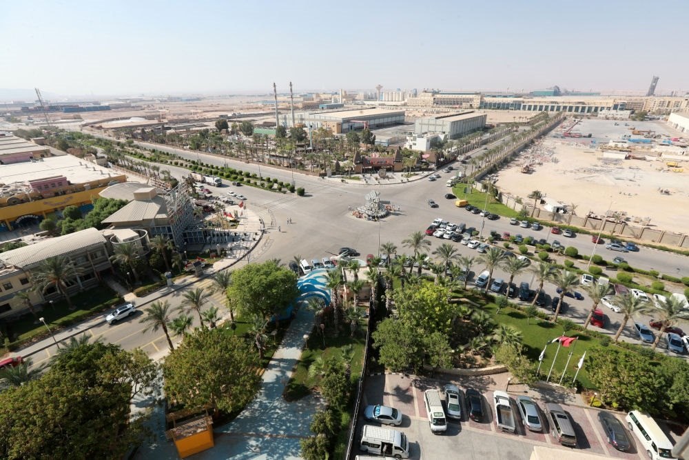 這是2023年8月10日在埃及蘇伊士省拍攝的中埃·泰達(dá)蘇伊士經(jīng)貿(mào)合作區(qū)。新華社記者 隋先凱 攝