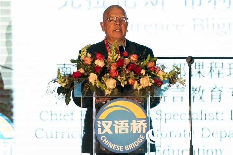 南非基教部專家克拉倫斯·布利格諾特做主旨發(fā)言。人民日報(bào)非洲中心分社 希拉茲·莫林?jǐn)z