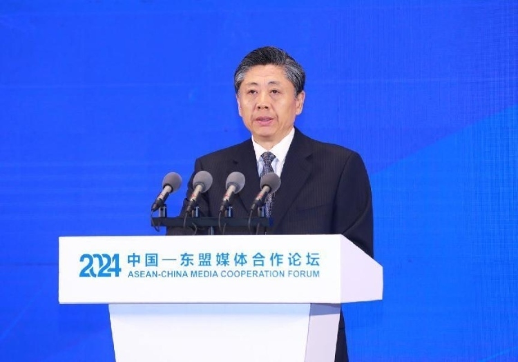 王藝華致辭。中國外文局供圖