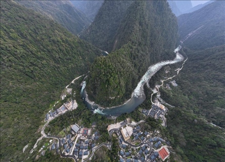 2023年3月10日，云南獨龍江航拍