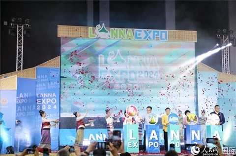 7月9日，2024年蘭納博覽會開幕式在清邁國際會展中心舉行。人民網記者楊一攝