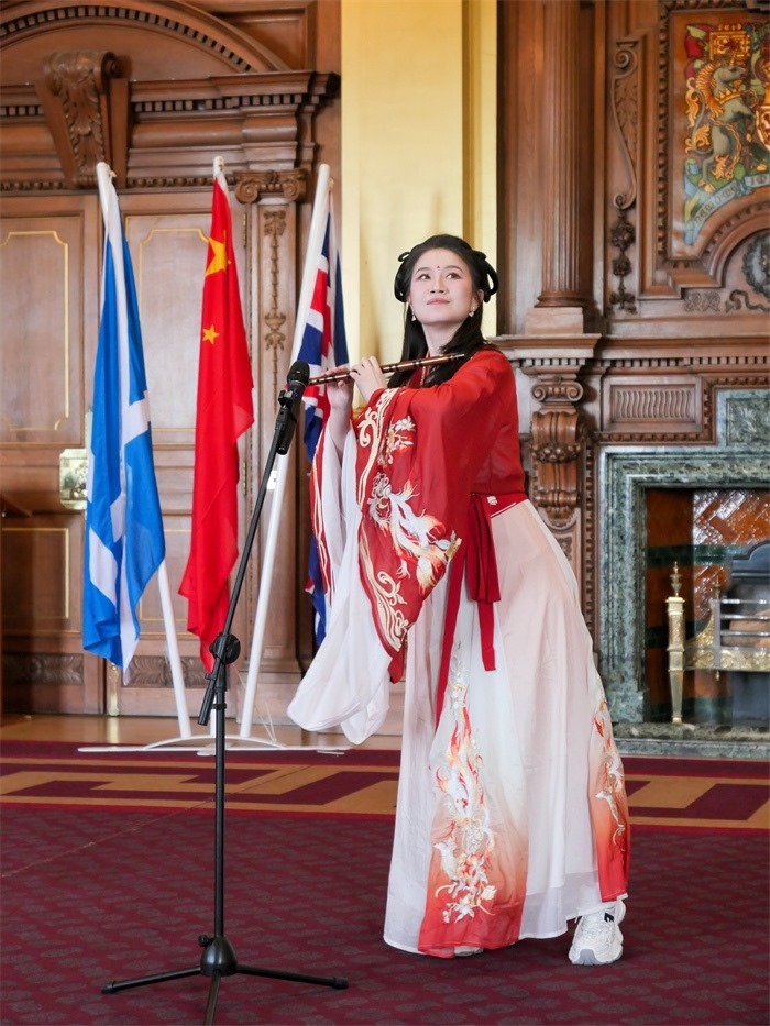 《長城魂》在愛丁堡市政廳演出。主辦方供圖