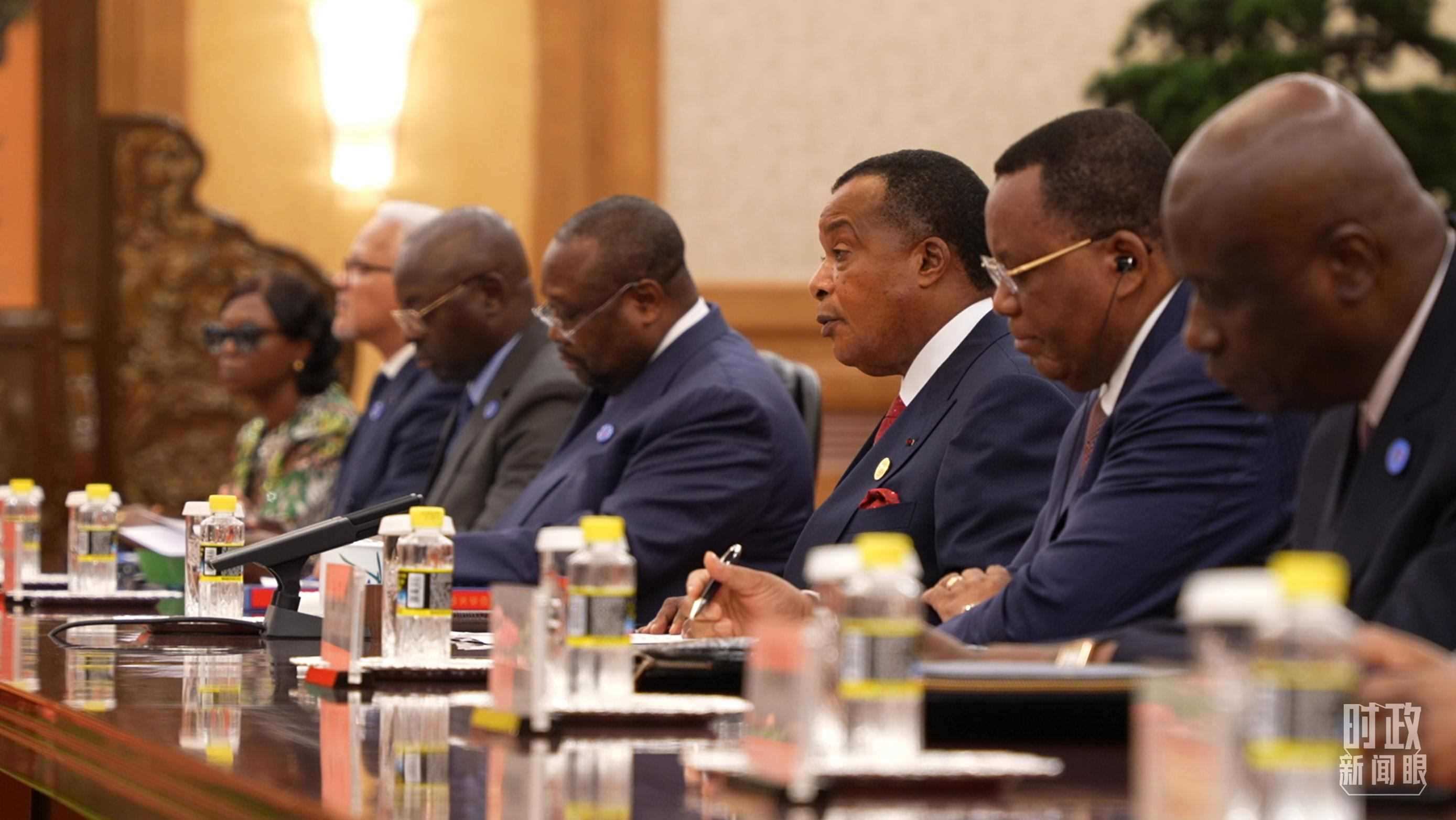 剛果（布）總統(tǒng)薩蘇。（總臺(tái)央視記者蔣碩拍攝）