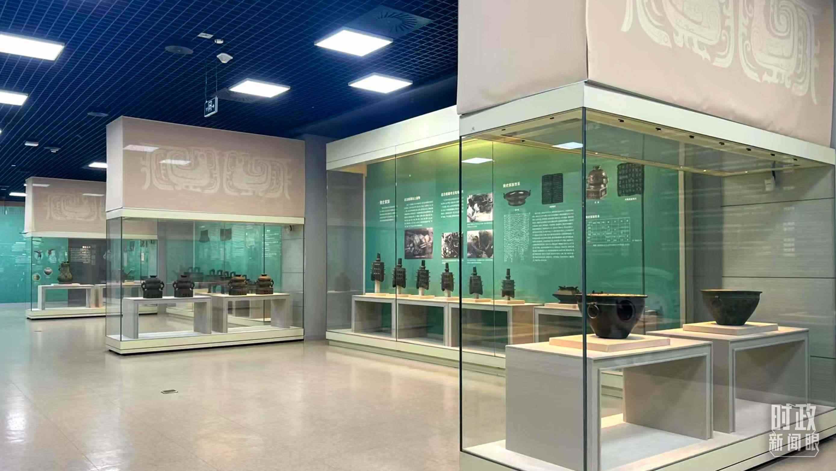 △ 寶雞青銅器博物院內(nèi)展陳。（總臺記者崔剛拍攝）