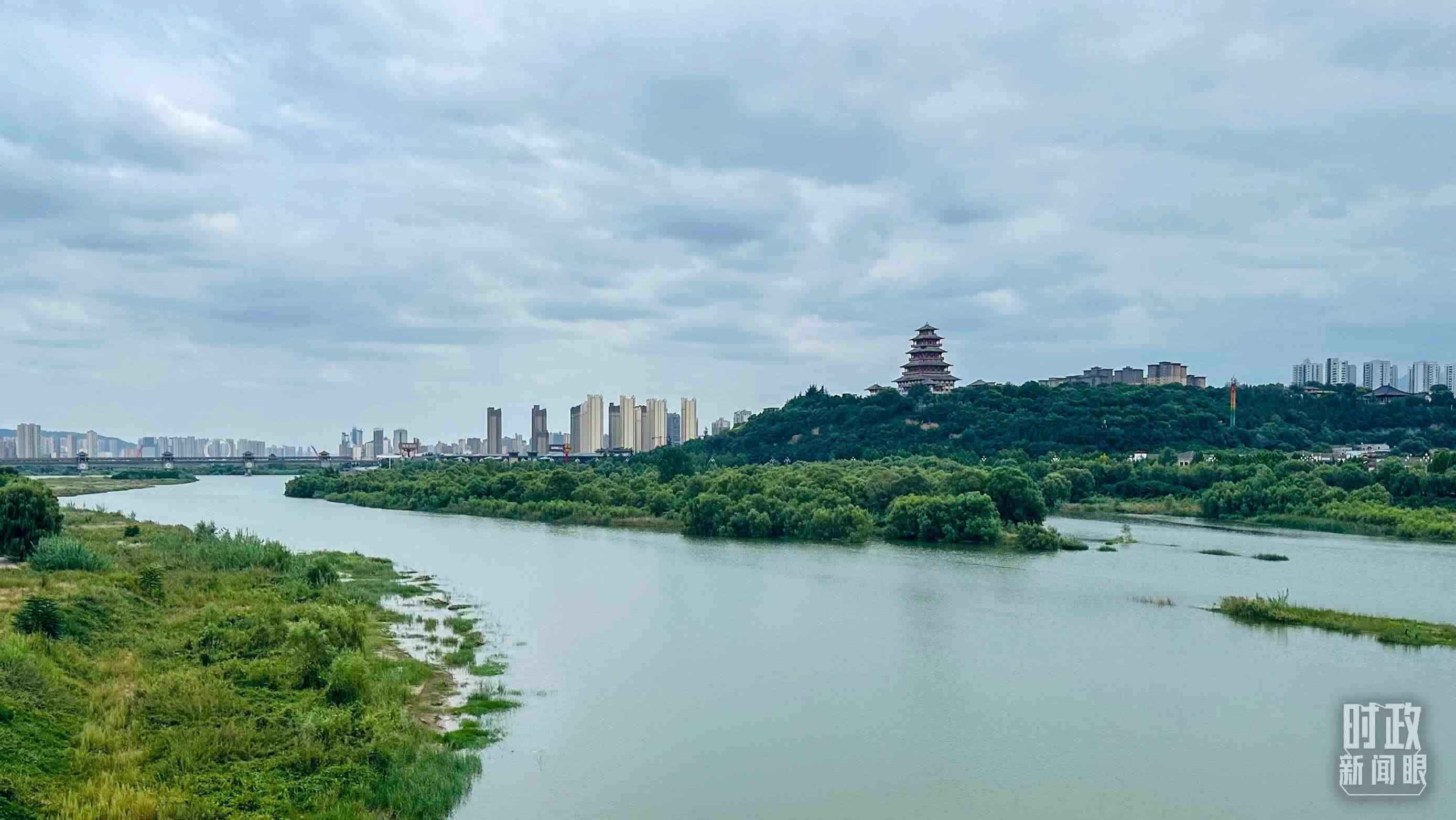 △ 渭河。（總臺央視記者范一鳴拍攝）