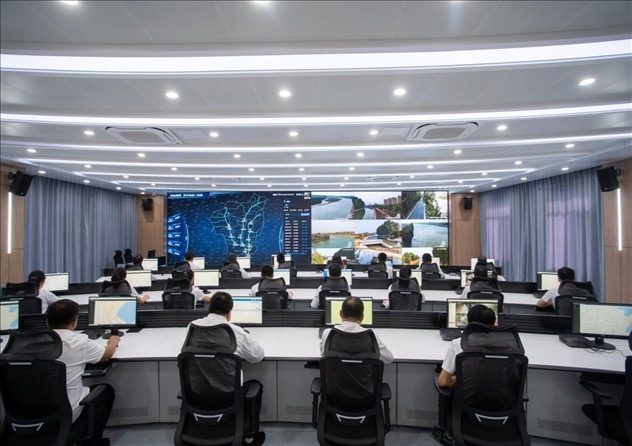 位山灌區(qū)智慧調(diào)度中心 。受訪者供圖