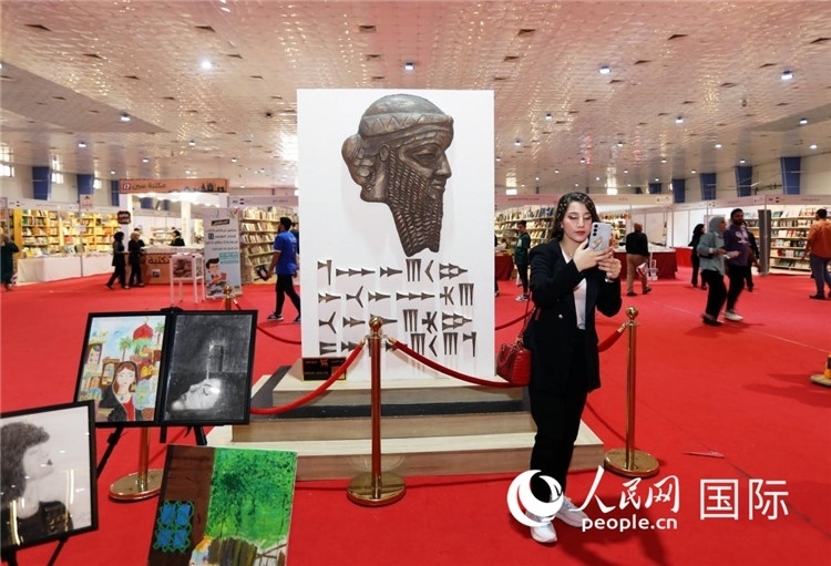 展廳一角。人民網(wǎng)中東中心分社奧馬爾·哈利勒攝