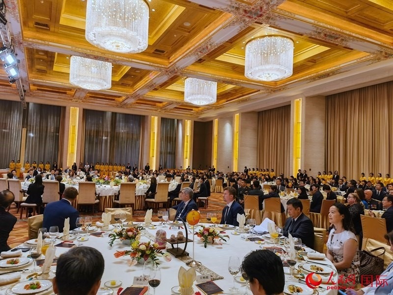 慶祝中俄建交75周年招待會在京舉行。人民網(wǎng)記者 李明琪攝