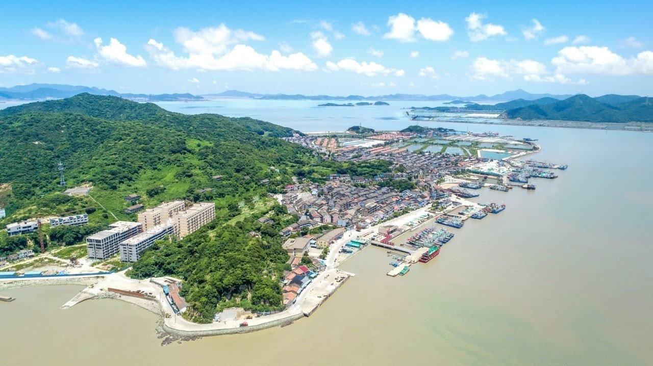 航拍視角看今日螞蟻島。螞蟻島管委會(huì)供圖