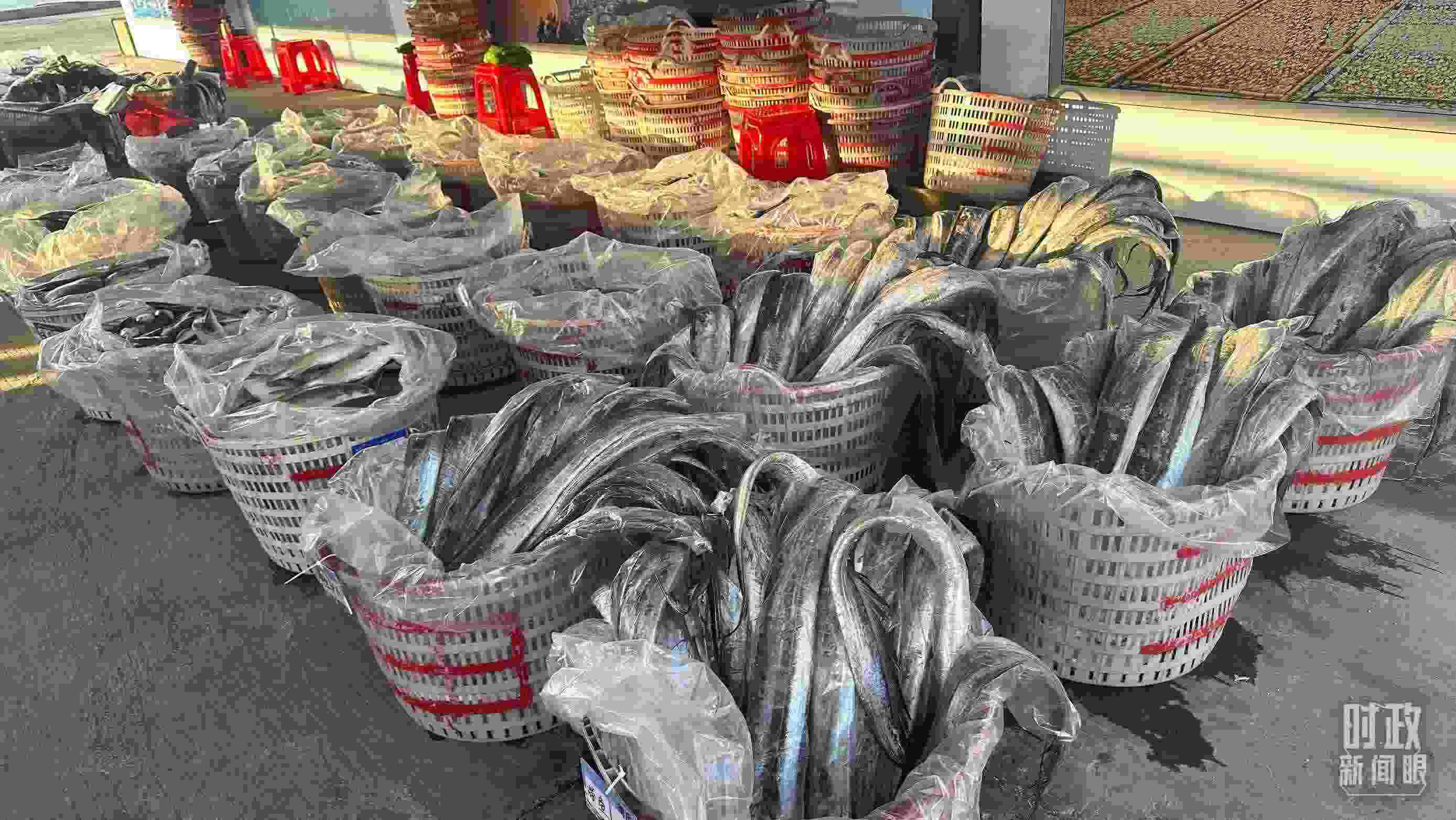 △澳角村的海產(chǎn)品。（總臺央視記者覃思拍攝）