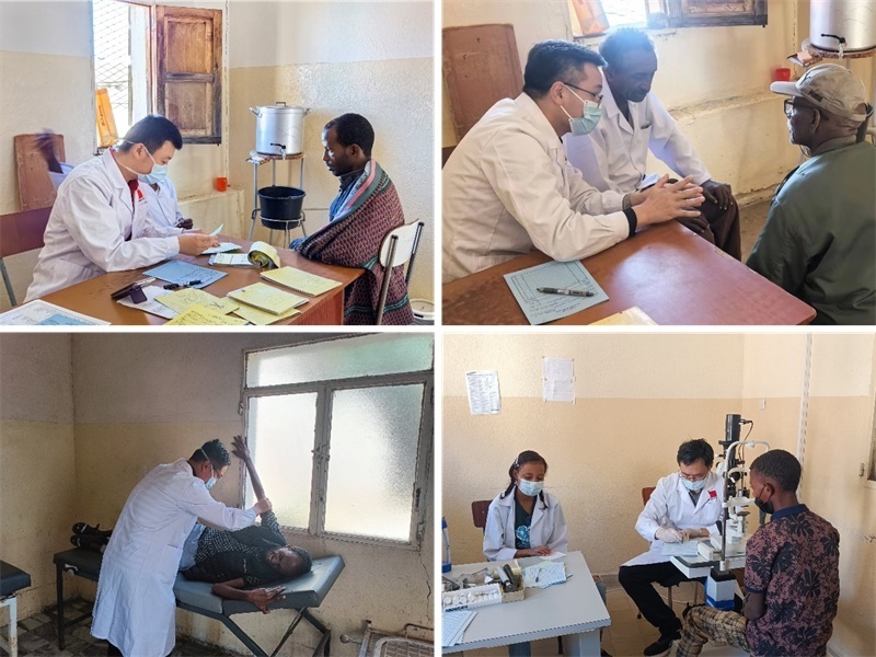 中國(guó)第17批援厄立特里亞醫(yī)療隊(duì)在科倫醫(yī)院開展巡診活動(dòng)。中國(guó)第17批援厄立特里亞醫(yī)療隊(duì)供圖