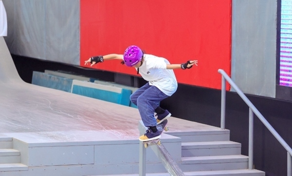 崔宸曦在比賽中。賽事組委會供圖