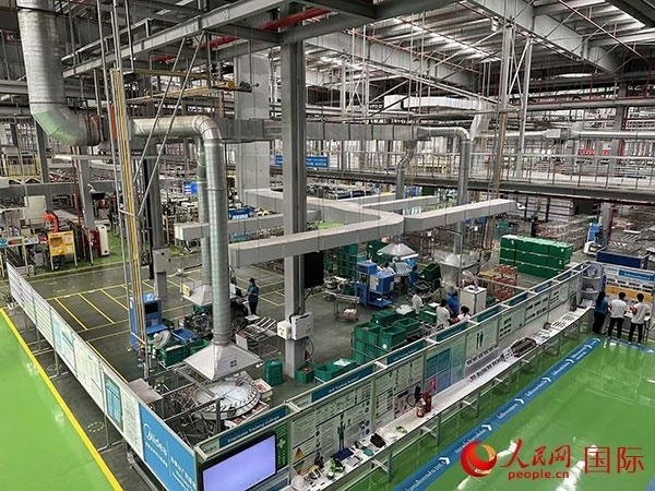 中企美的泰國工廠。人民網(wǎng)記者 簡承淵攝