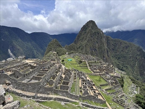 秘魯馬丘比丘古城遺址。本報(bào)記者 張朋輝 攝