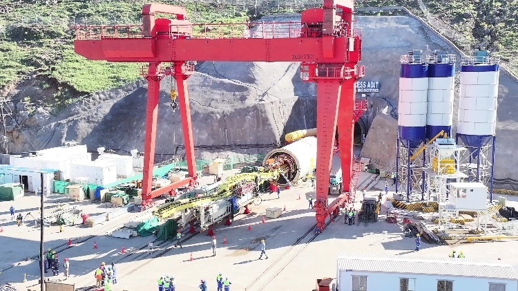 項(xiàng)目步進(jìn)現(xiàn)場(chǎng)。中水電十一局供圖