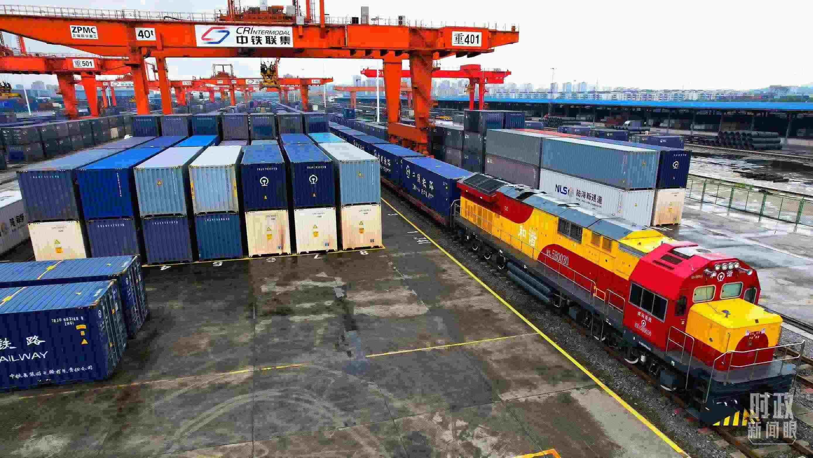 △重慶國際物流樞紐園區(qū)。（總臺記者劉雨拍攝）