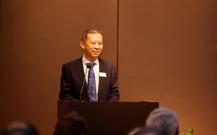 中國駐瑞典大使崔愛民應(yīng)邀出席論壇并致辭。中國駐瑞典大使館供圖
